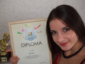 Stela Botez cu premiul II la Faces of Friends